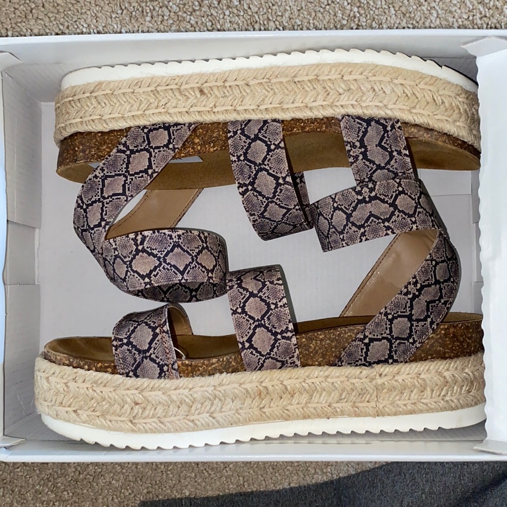 Steve Madden Kimmie Snake platform sandals